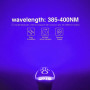 Ультрафіолетові LED лампи Onforu з цоколем E27 9W 2 шт