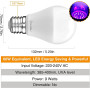 Ультрафіолетові LED лампи Onforu з цоколем E27 9W 2 шт