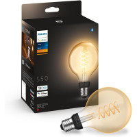 Умная светодиодная LED лампа в ретро-стиле Philips Hue White E27 Filament G93