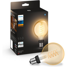 Умная светодиодная LED лампа в ретро-стиле Philips Hue White E27 Filament G93