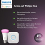Умная светодиодная LED лампа в ретро-стиле Philips Hue White E27 Filament G93