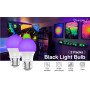 Ультрафіолетові LED лампи Onforu з цоколем E27 9W 2 шт