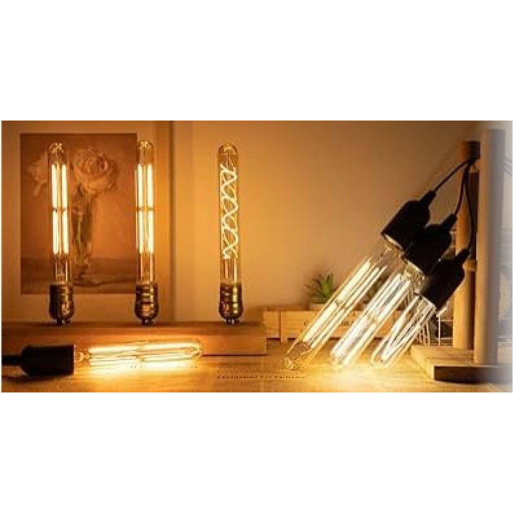 Умная светодиодная LED лампа в ретро-стиле Philips Hue White E27 Filament G93