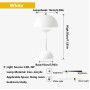 Аккумуляторная настольная LED лампа Glivpny JX-048 сенсорная USB 3 режима света
