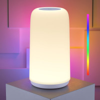 Настільна LED лампа RGB нічник 3 рівні яскравості з регулюванням кольору