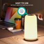Настольная LED лампа RGB ночник 3 уровня яркости с регулировкой цвета