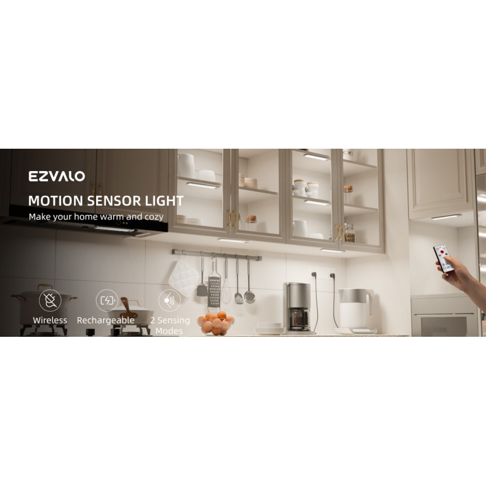 LED-светильники аккумуляторные магнитные EZVALO комплект 5 штук