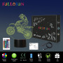 Ночник 3D Мотоцикл FULLOSUN LED лампа 16 цветов с пультом