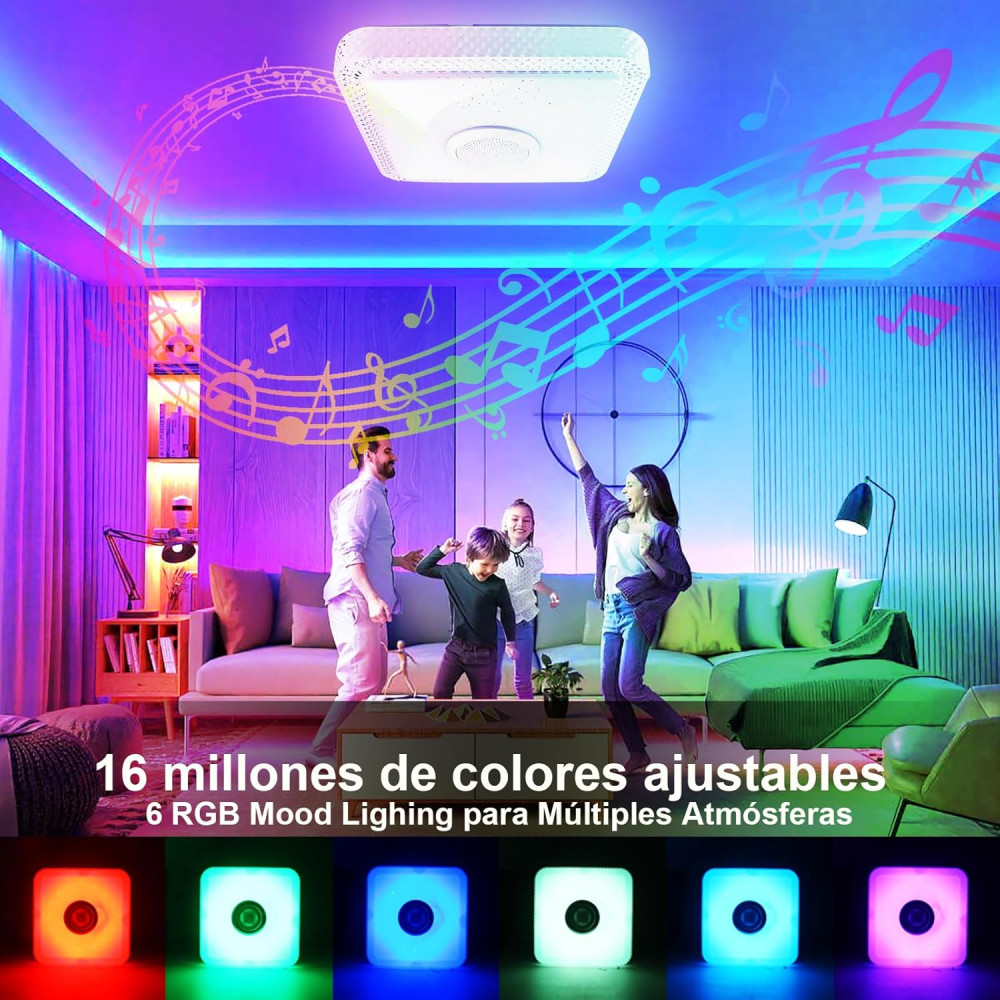 Стельовий LED світильник RGB 30 Вт з Bluetooth колонкою TOPBOS димований