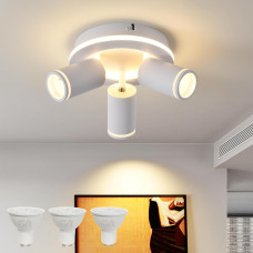 Потолочный LED светильник MYCUL с поворотными спотами 3×GU10 теплый свет 3000 K