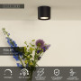 Потолочный LED-спот Lucide 12 см в диаметре Dim to Warm GU10