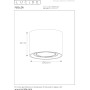 Потолочный LED-спот Lucide 12 см в диаметре Dim to Warm GU10
