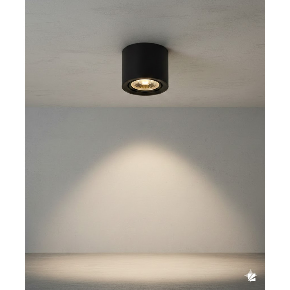 Потолочный LED-спот Lucide 12 см в диаметре Dim to Warm GU10