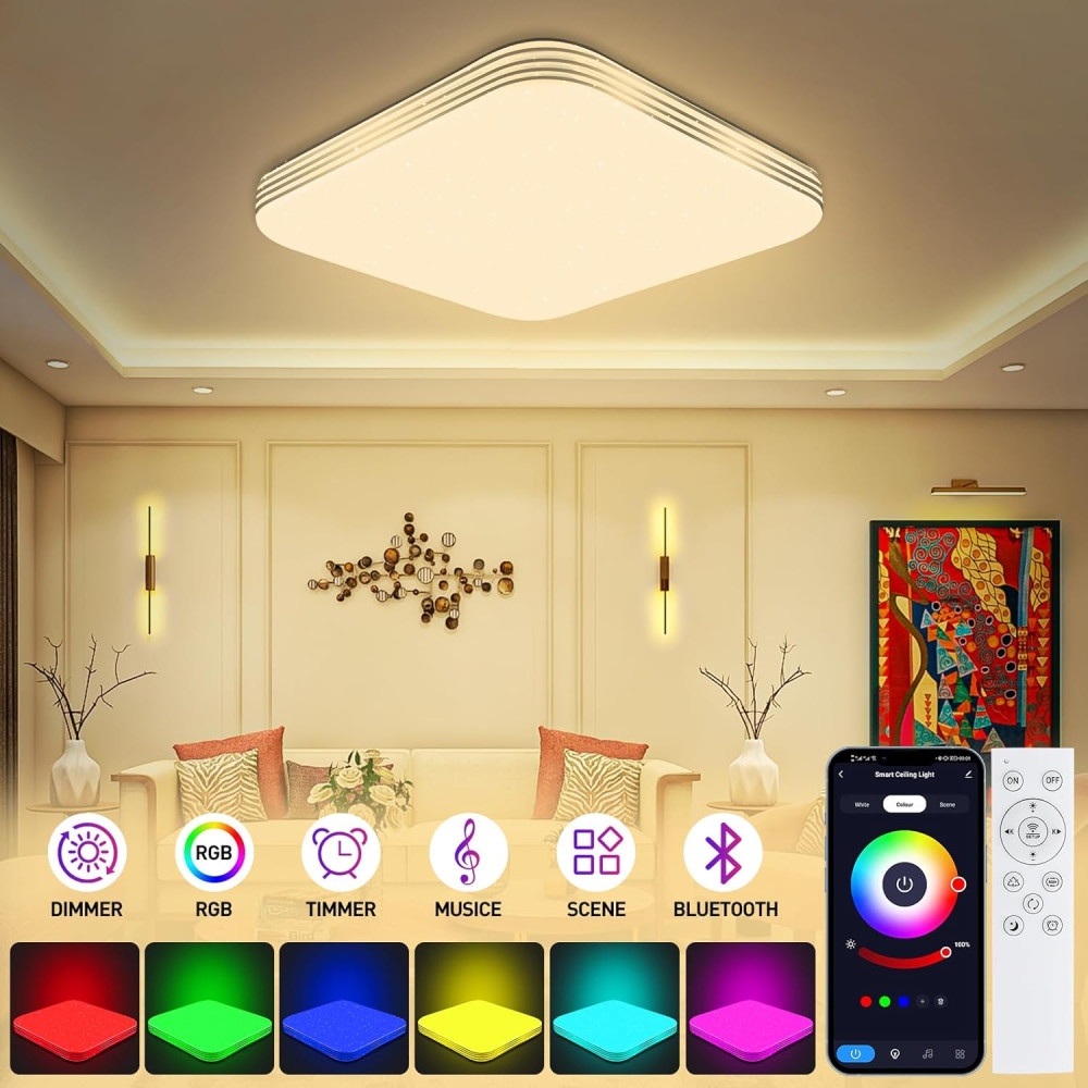 LED потолочный светильник T-SUN RGB 36 Вт 3000–6500K