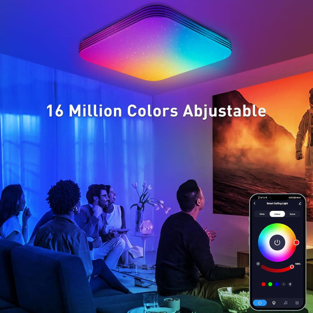 LED потолочный светильник T-SUN RGB 36 Вт 3000–6500K