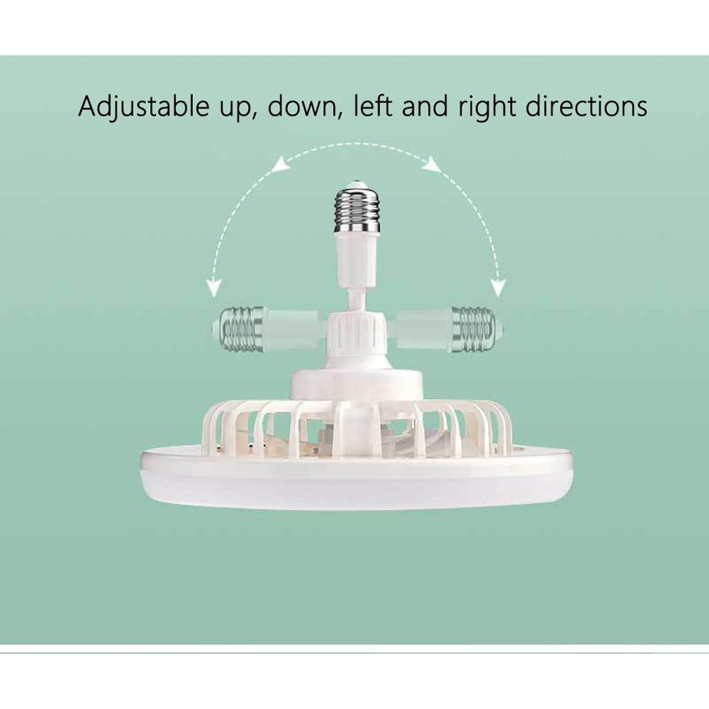 Светильник вентилятор PIWINE E27 2 в 1 LED 30W с пультом диммер