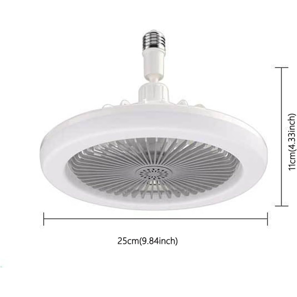 Светильник вентилятор PIWINE E27 2 в 1 LED 30W с пультом диммер