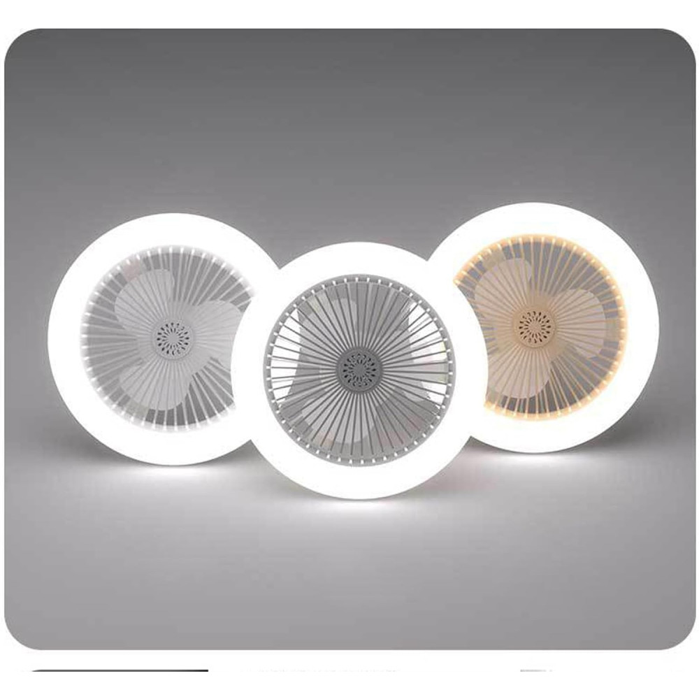 Светильник вентилятор PIWINE E27 2 в 1 LED 30W с пультом диммер