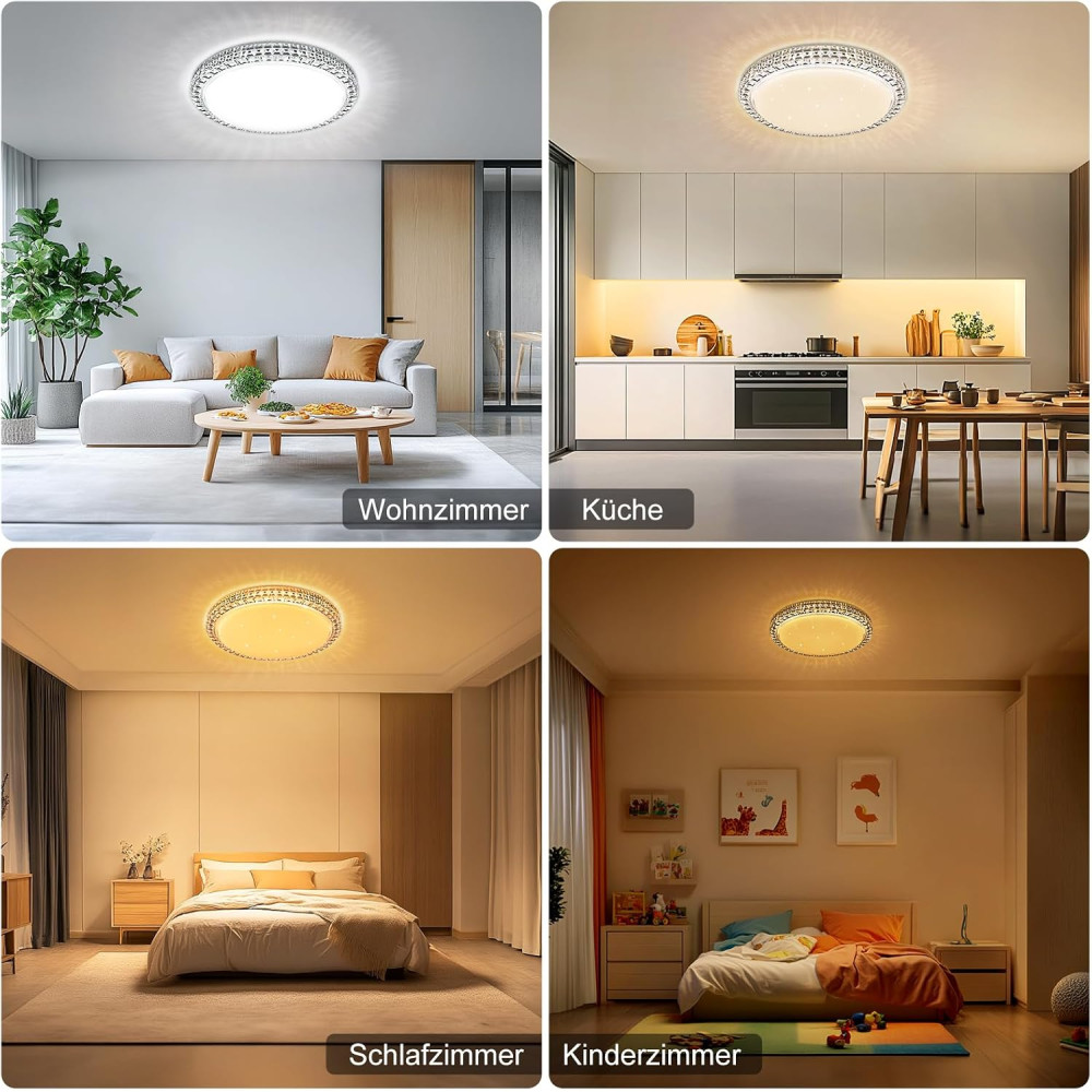 LED потолочный светильник AmazeFun 38 Вт 3600 лм с пультом ДУ