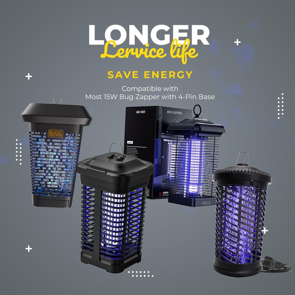 Флуоресцентная ультрафиолетовая лампа Tysonir 18W для ловли насекомых 