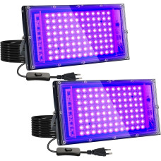Набор из 2 ультрафиолетовых LED прожекторов Eleganted 100 Вт IP65