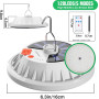 Кемпинговый LED фонарь солнечный LeKaufen 4000LM 5 режимов IPX4