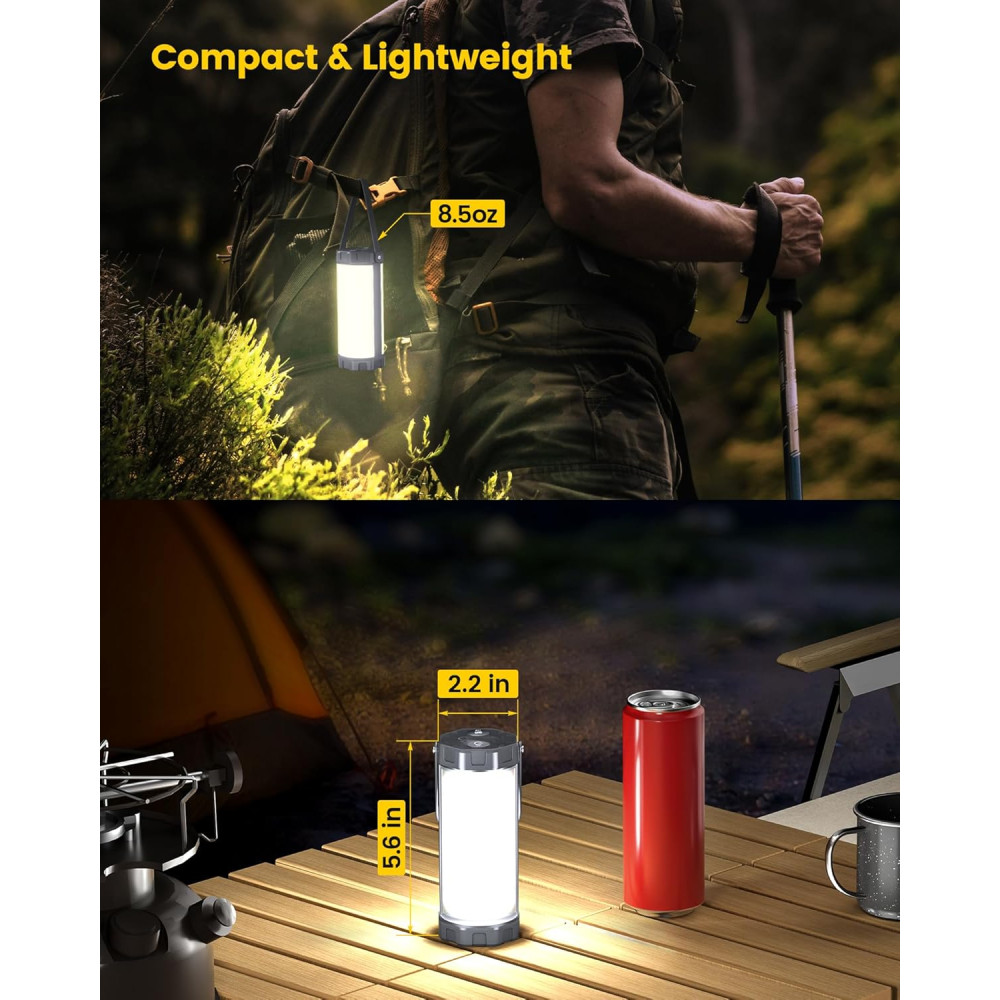 Фонарь аккумуляторный 106 LED Glocusent 5000mAh 5 Ровно Яркости 3 Режимы