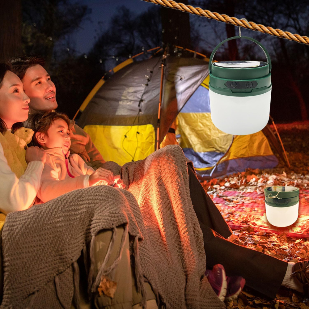 Світлодіодний ліхтар для кемпінгу Bulebell, 2 в 1 (USB, від сонячної батареї)