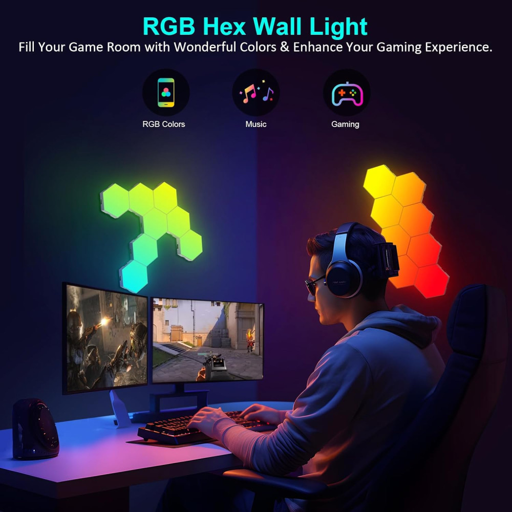 RGB LED гексагональные панели Kangtaixin 20 шт