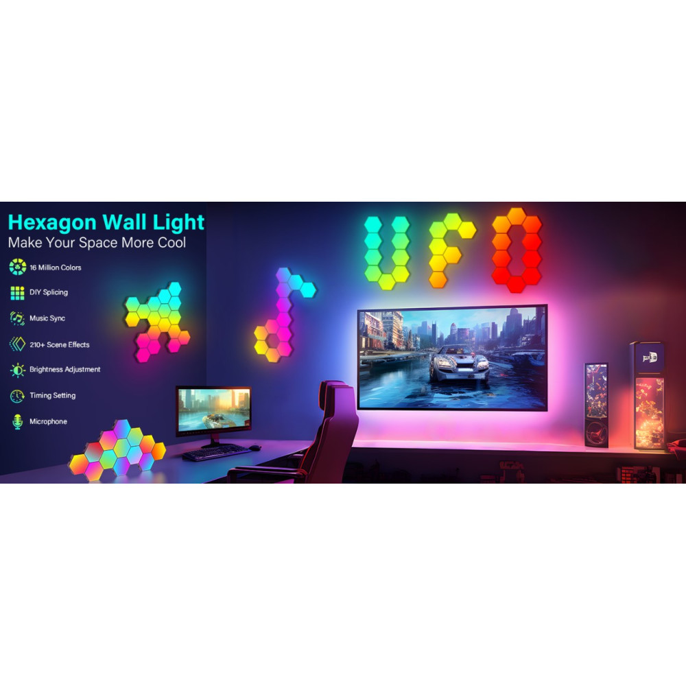 RGB LED гексагональные панели Kangtaixin 20 шт