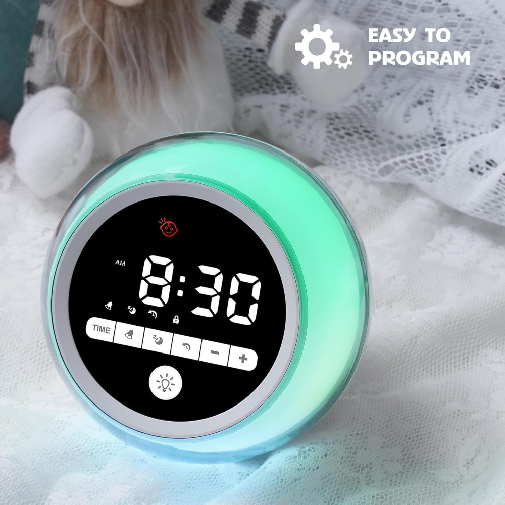 Детский обучающий будильник BUTTING с LED подсветкой