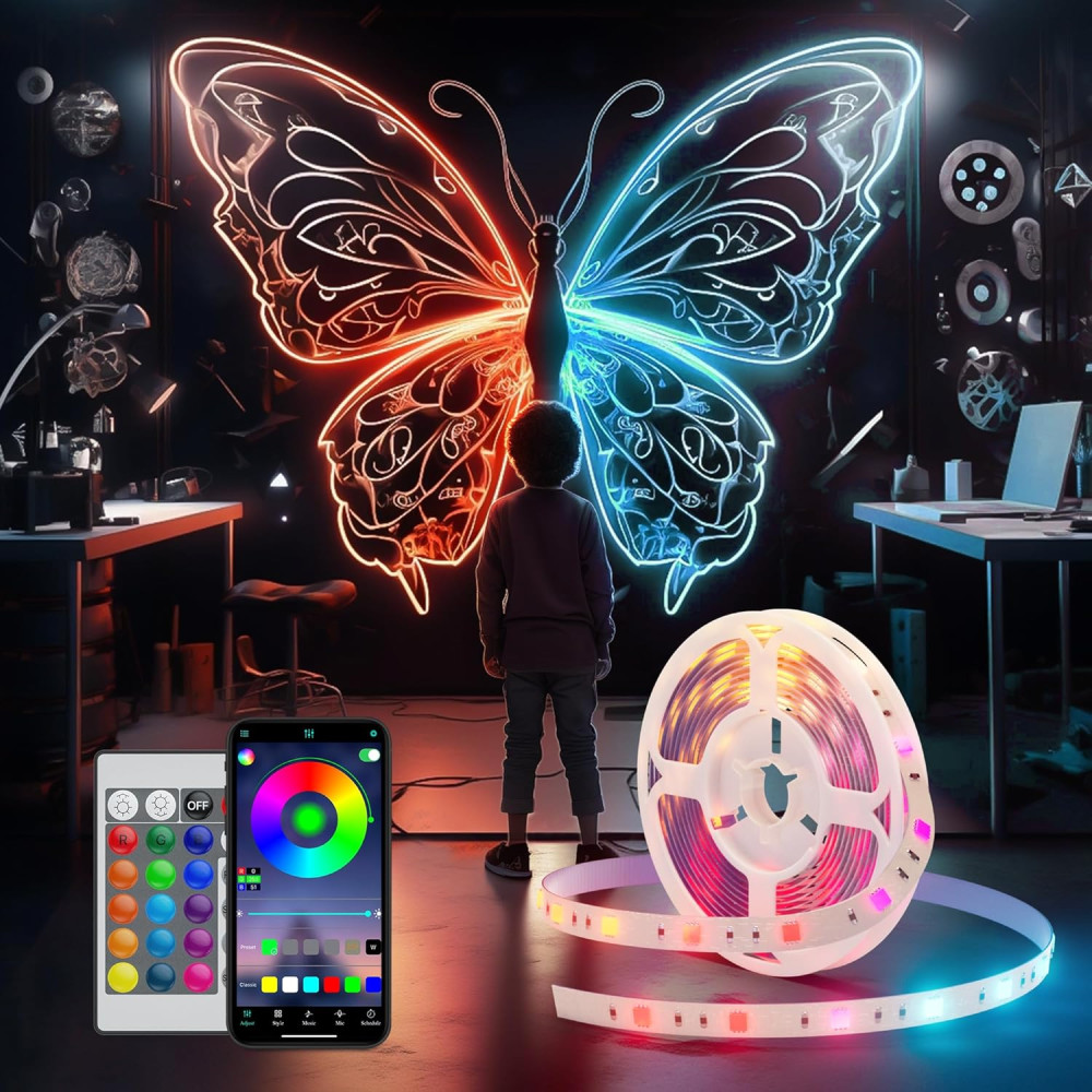 Светодиодная LED лента Lphianx 15м RGB с музыкальной синхронизацией