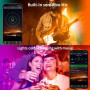 Світлодіодна стрічка KSIPZE 30 м RGB з музичним режимом Bluetooth, пульт