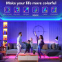 Светодиодная лента SINWE 30 м (2х15 м) RGB с музыкой приложение+пульт 