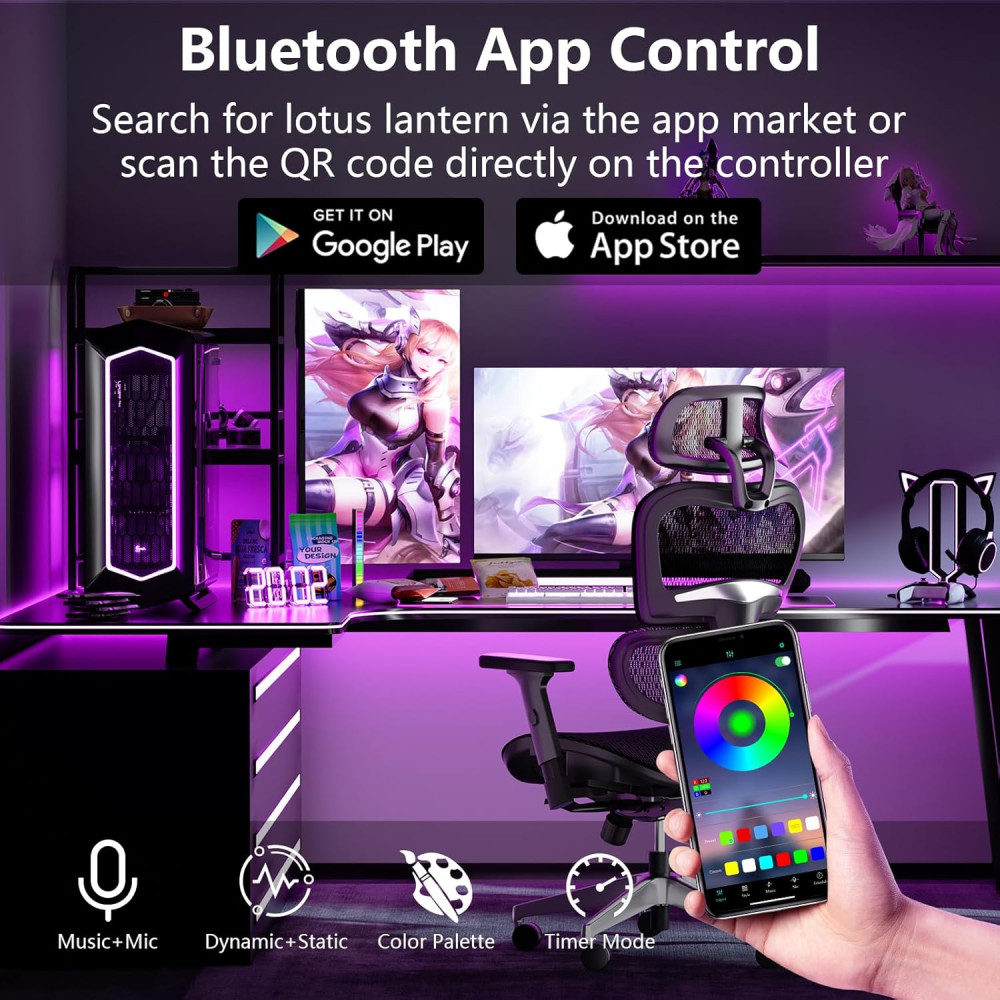 Светодиодная лента SINWE 30 м (2х15 м) RGB с музыкой приложение+пульт 