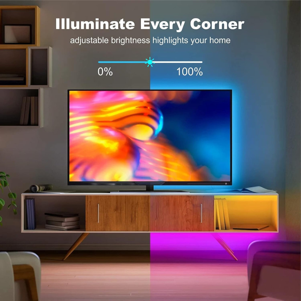 Светодиодная лента SINWE 30 м (2х15 м) RGB с музыкой приложение+пульт 