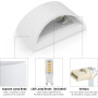 Настенный LED-светильник TLGREEN 2 шт с современным дизайном лампы G9