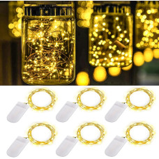 Светодиодные гирлянди ooklee на батарейках 6 шт по 2 м 20 LED
