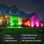 Светодиодный прожектор RGB 50W комплект 2 шт с пультом управления IP66