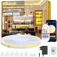 Світлодіодна Smart  COB стрічка Gliztech 7 м 3000K–6500K з пультом