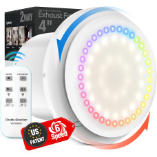 Вытяжной вентилятор для ванной RUBBUL P108A2 с подсветкой RGB и пультом