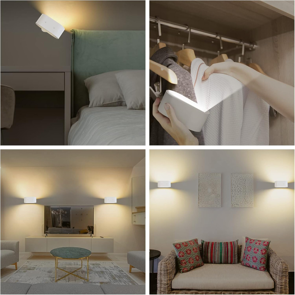 Аккумуляторный настенный светильник Coollamp с сенсорным управлением