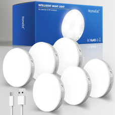 Набор сенсорных LED ночников 6 шт с датчиком движения магнитные