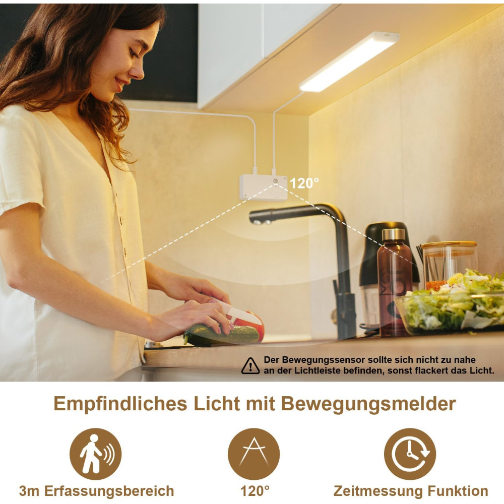 LED освещение EppieBasic для кухни 3шт 42 см 3000–6000K 12 В