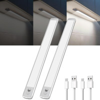 LED светильники для шкафа с датчиком движения TANSOOL+ 40 см 2200 мАh 4000K комплект 2 шт