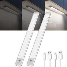 LED светильники для шкафа с датчиком движения TANSOOL+ 40 см 2200 мАh 4000K комплект 2 шт