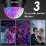 Диско шар FIMEI LED 3W RGB с музыкальным управлением и пультом