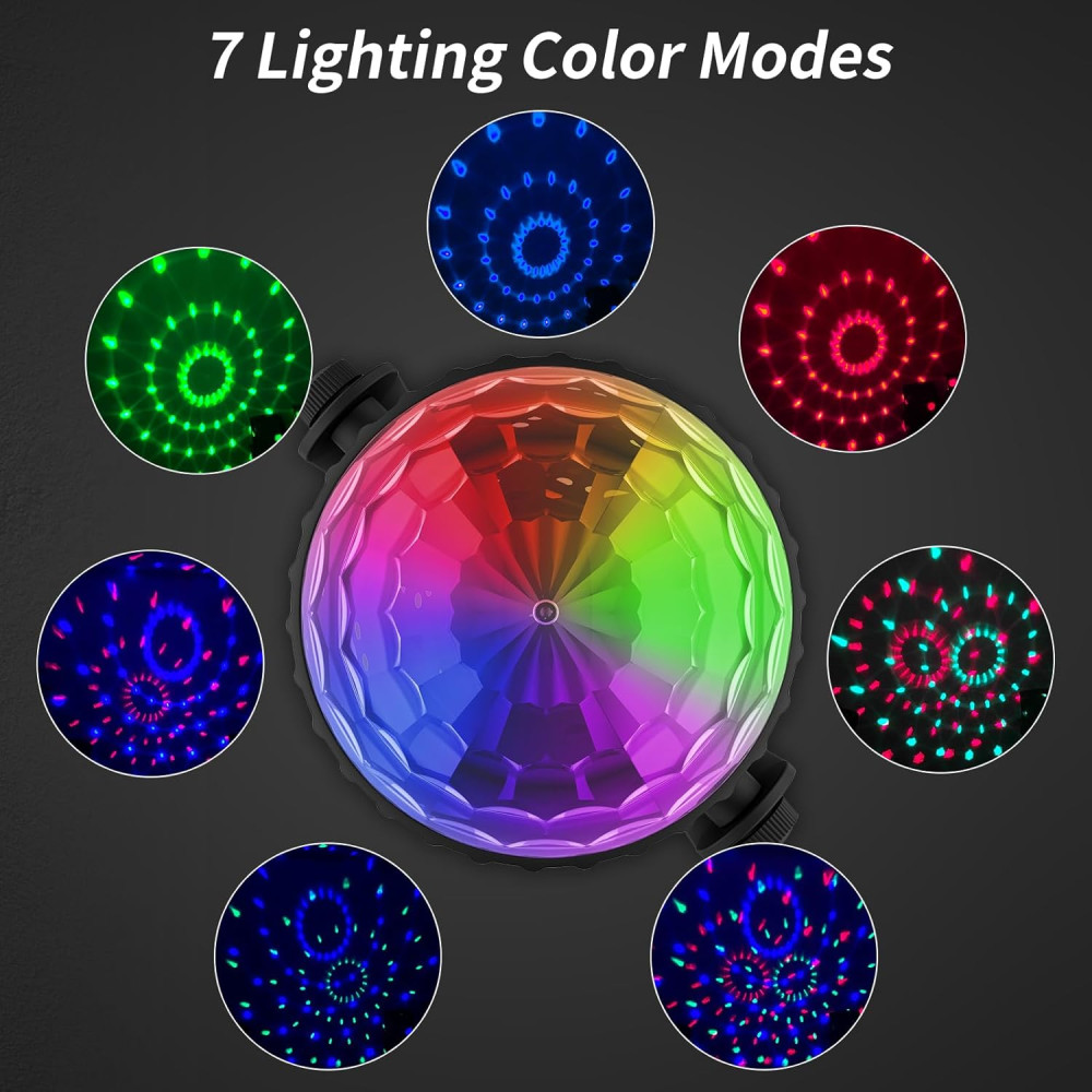 Диско шар FIMEI LED 3W RGB с музыкальным управлением и пультом