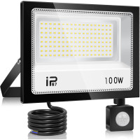 Прожектор LED 100W с датчиком движения YZYFACAI 10000lm 7000K IP67