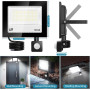 Прожектор LED 100W с датчиком движения YZYFACAI 10000lm 7000K IP67